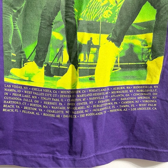 Jonas Brothers The Remember This Concert Tour Tee Shirt Band T Purple Neon Small - Picture 6 of 7